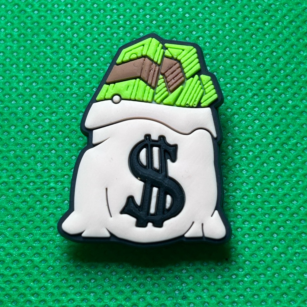 🌼 (5/$10 or 10/$15) NEW “Money Moves” Croc Charm Collection Gift, Bundle to save
